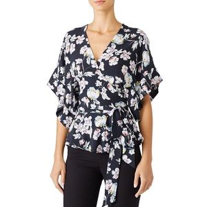 Wrap floral top